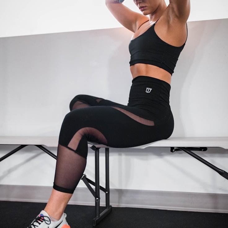 Group fitness class in a modern studio environment